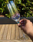 Chrome Champagne Glass