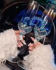 Chrome Champagne Glass